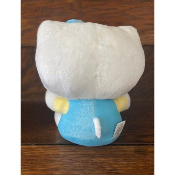 8" Blue Yellow PLUSH HELLO KITTY Stuffed Doll Cat Kitten Animal Toy - Picture 4 of 8